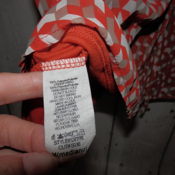 Bird Cage Women's Medium Blouson Adjustable Strap Sheer Overlay Fully Lined 3569 - Picture 11 of 12